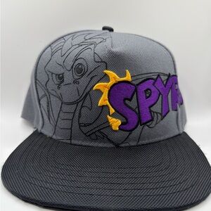 Gray and Black Spyro SnapBack Hat